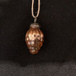 * Glass Copper Pinecone Orn