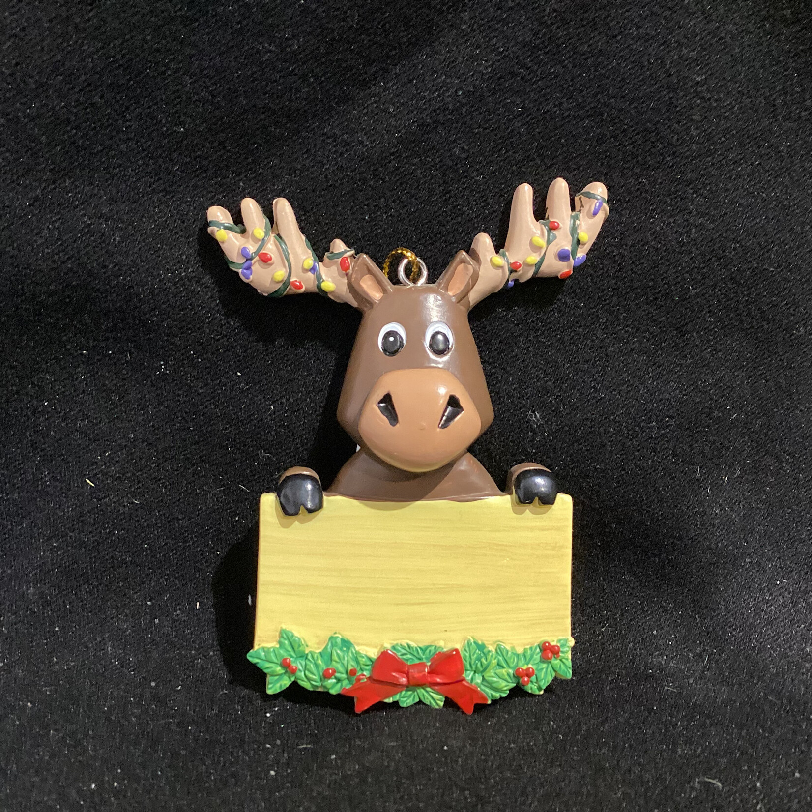 **Moose w/Lights Orn