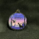 **Flat Ball w/Wildlife Silhouette Orn