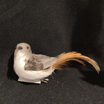 Grey w/Brown Tail Clip-On Bird