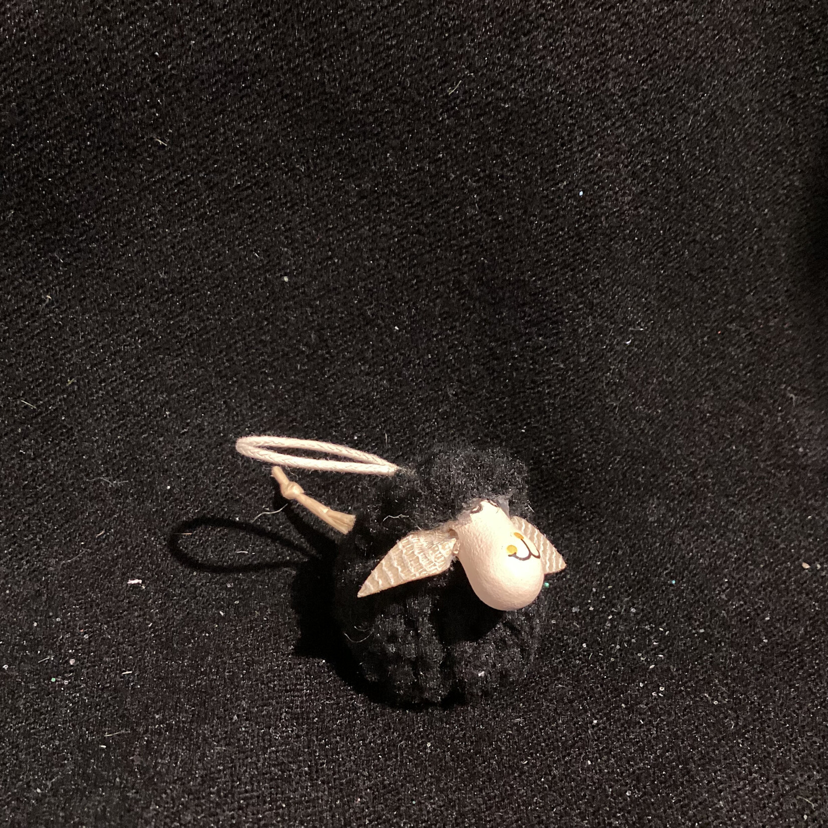 **Black Wooly Sheep Orn
