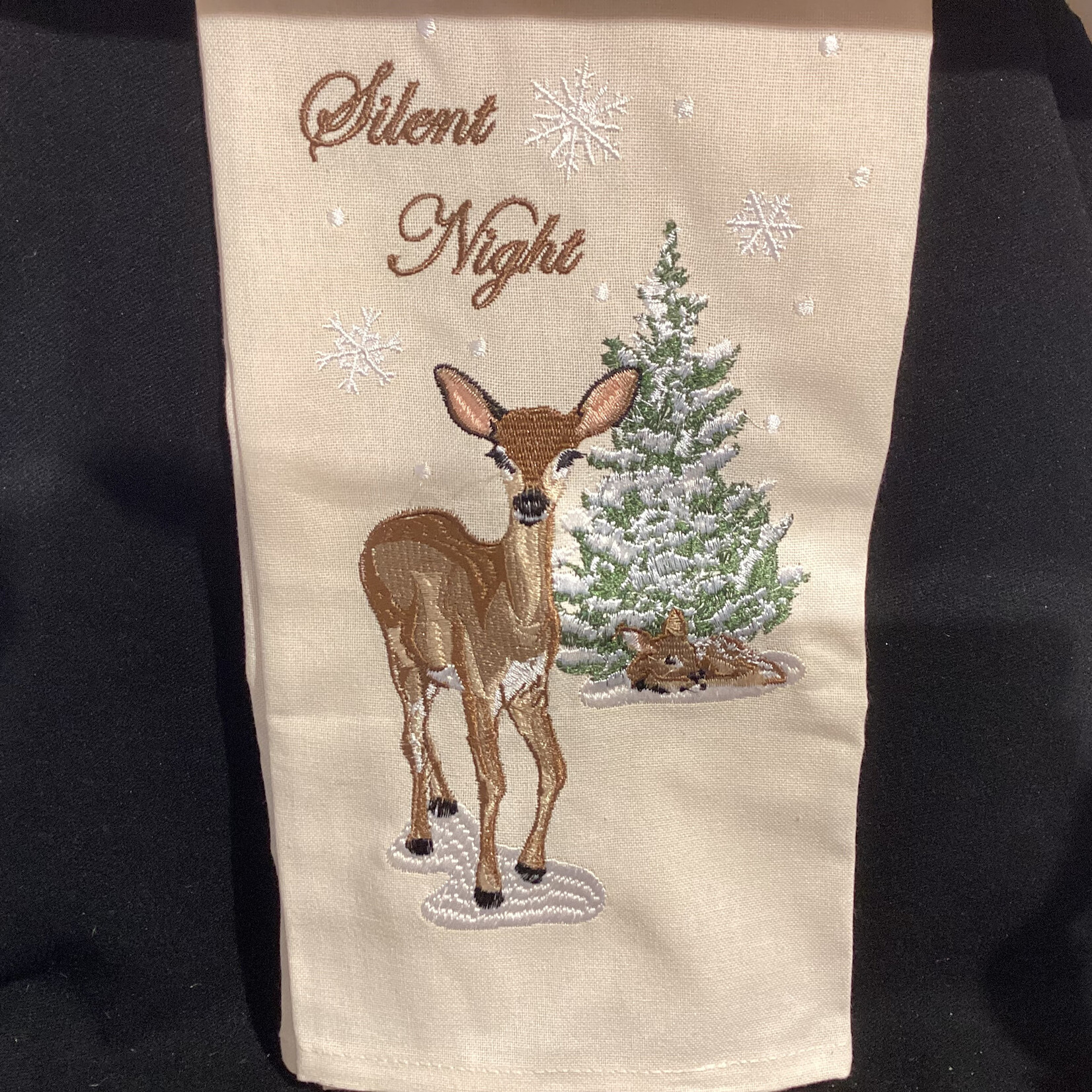 **Silent Night Tea Towel