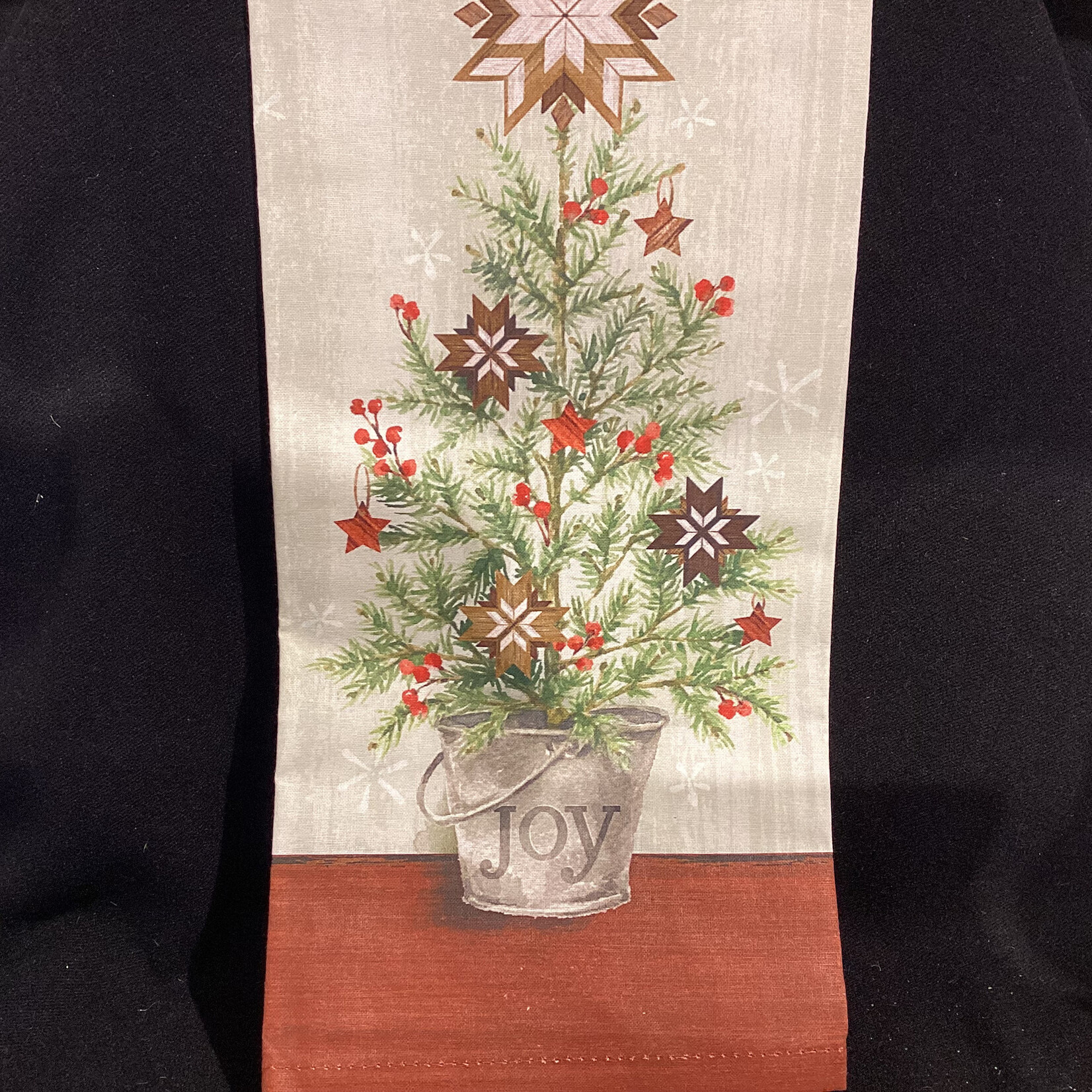 **Joy Christmas Tea Towel