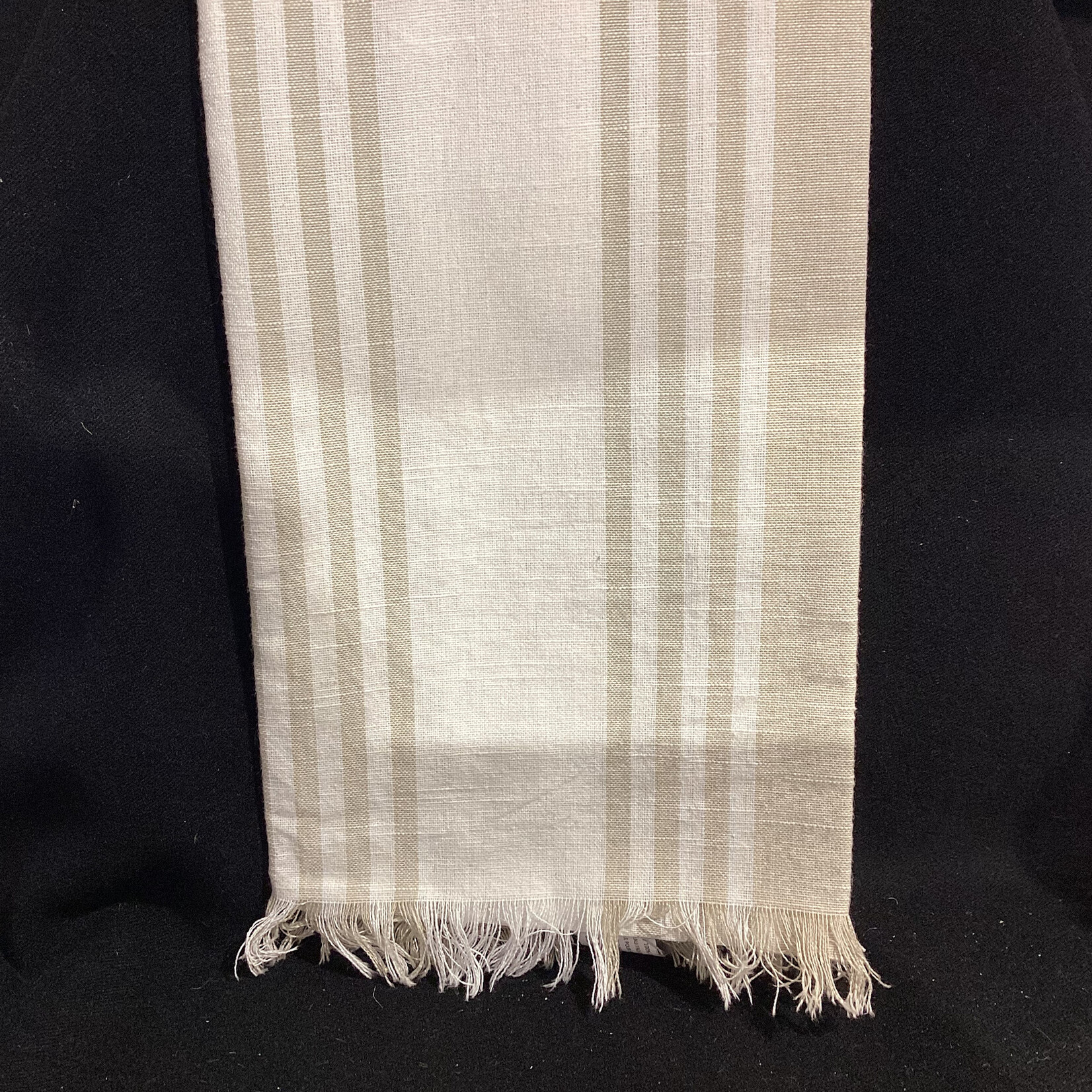 Rustic Grey  Striped Tea Towel