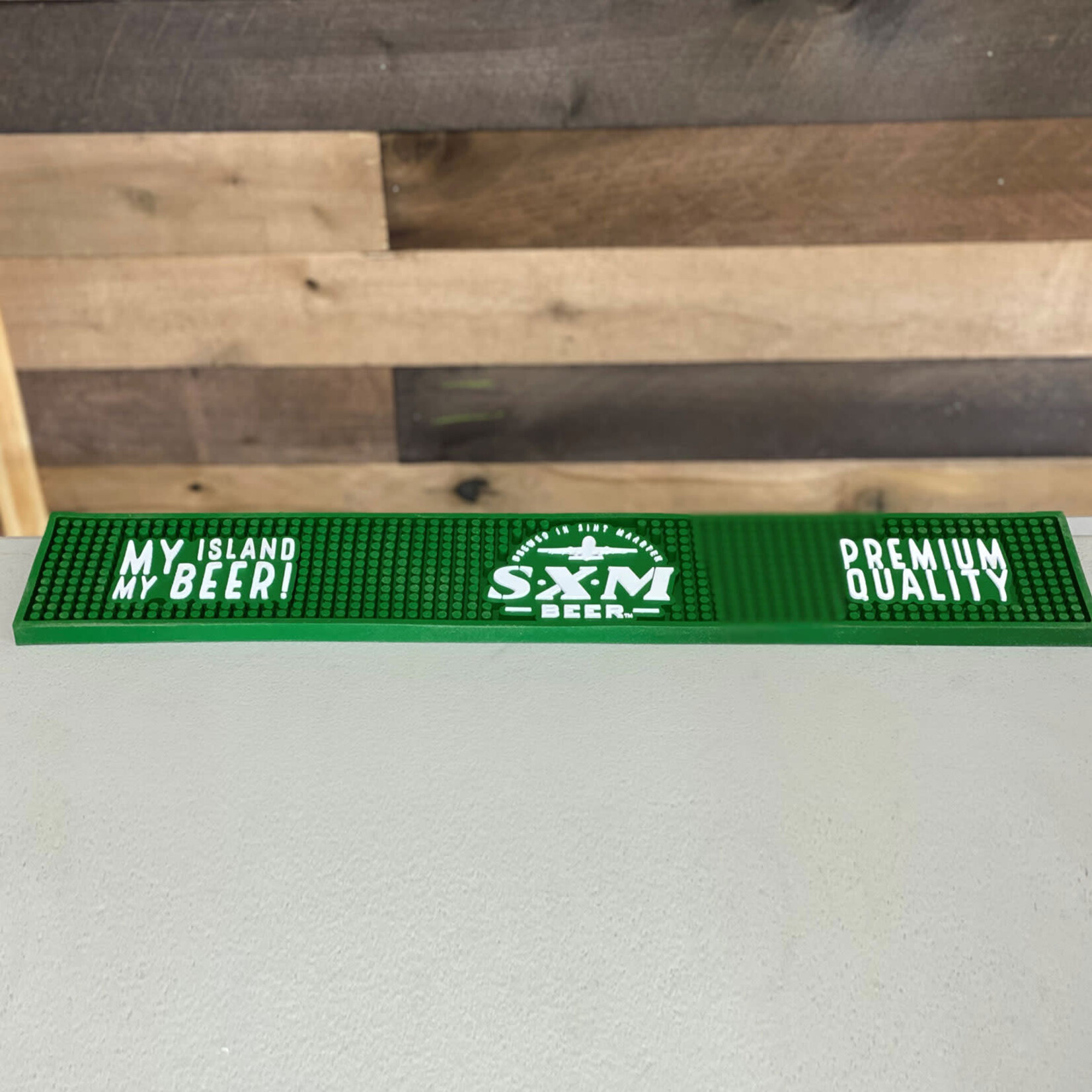 BAR MAT - SXM LOGO - GREEN