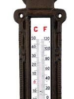 *Cast Iron Thermometer w/ Watering Can- Koppers