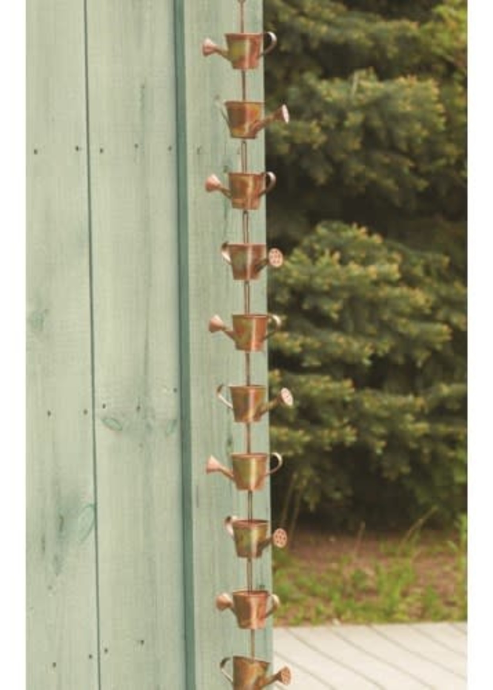 *Copper Colour Watering Can Rain Chain-NACH