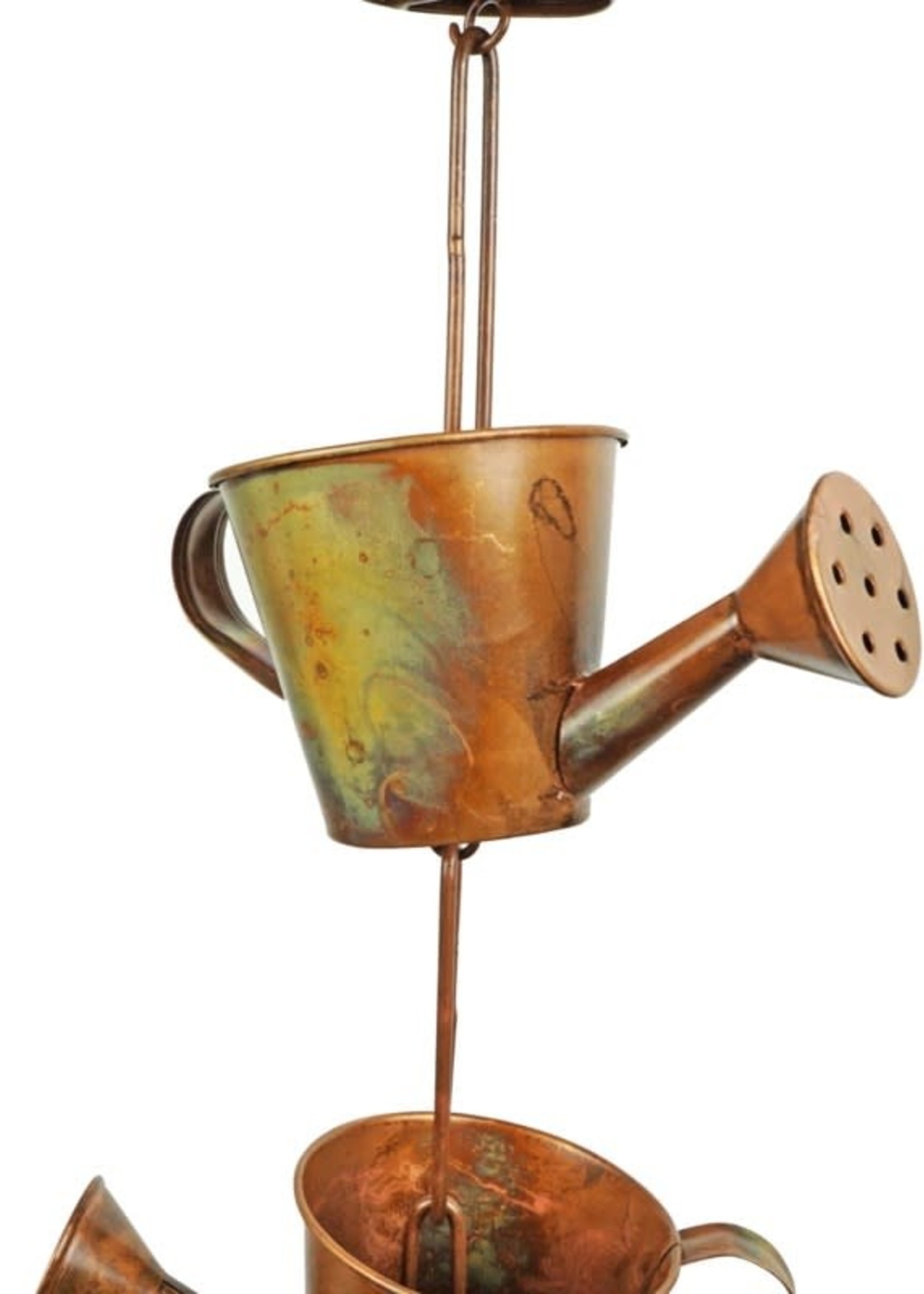 *Copper Colour Watering Can Rain Chain-NACH