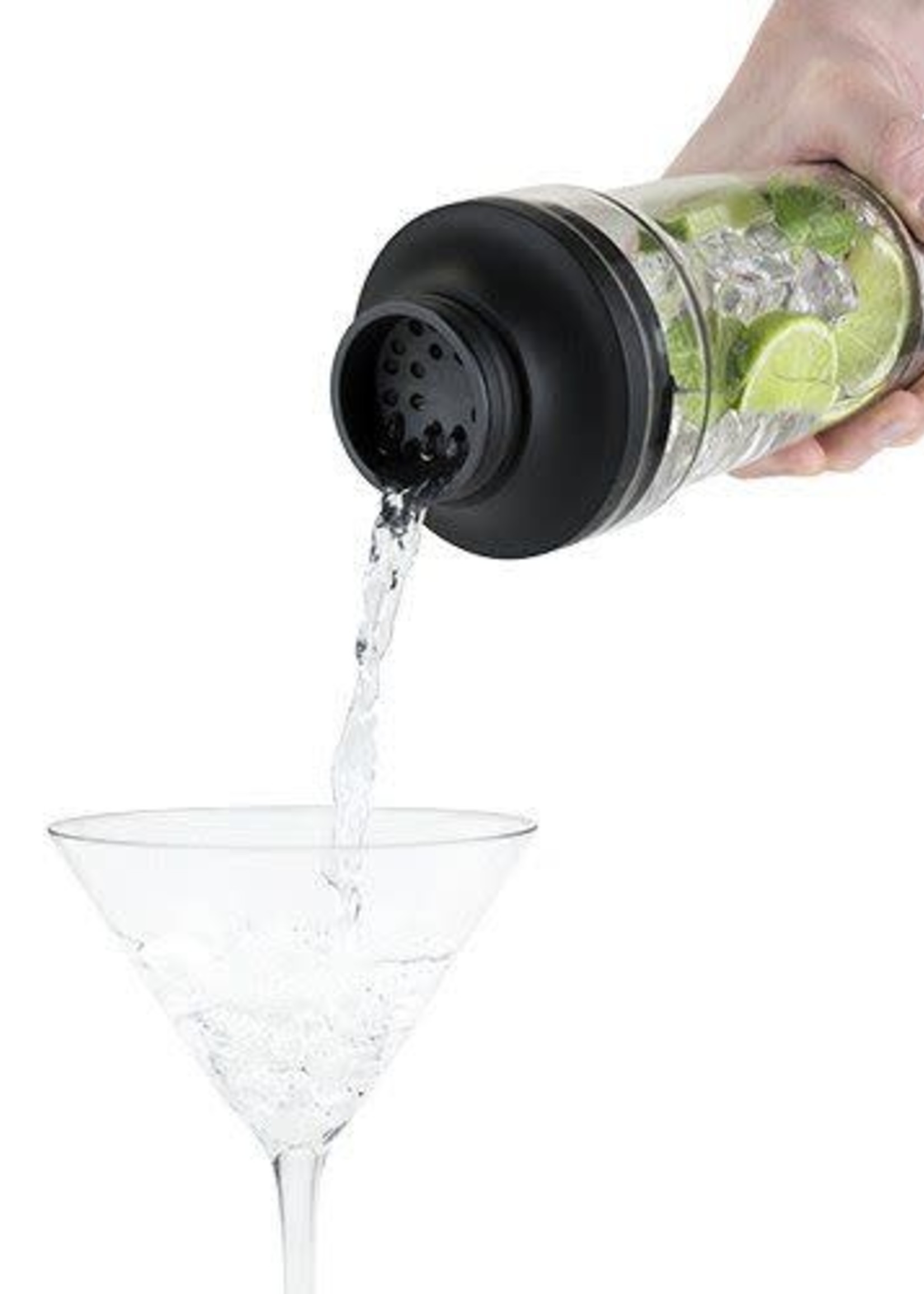 *18oz Cocktail Shaker w/Built In Juicer and Bottle Opener-Design