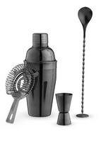 True Brands *Gunmetal Black Barware Set True-Design