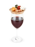 *s/4 Bamboo Appetizer Wine Glass Toppers-Design