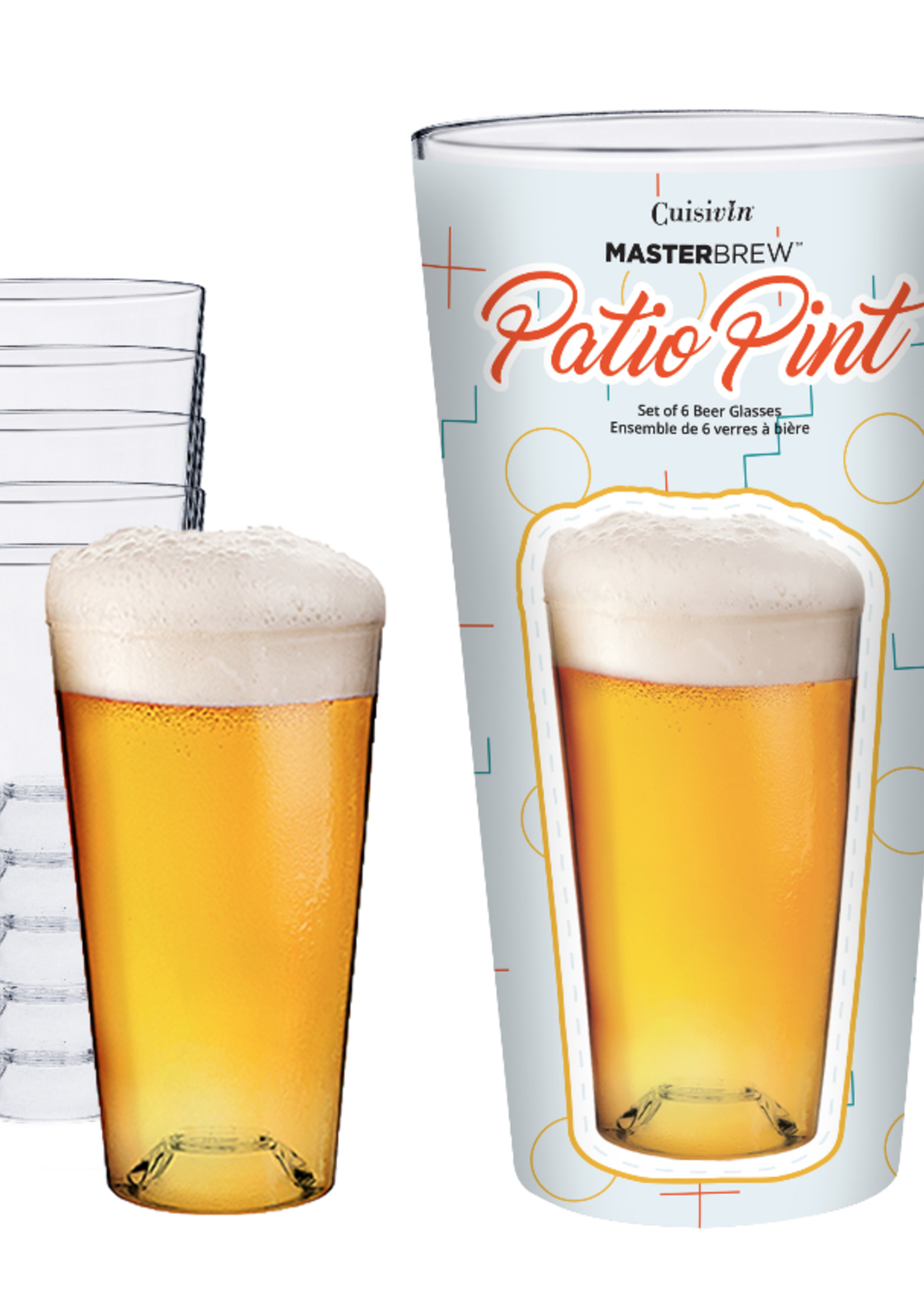 *4/PK Patio Pint Gift Tube- Cuisivin