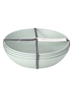 *s/4 Lt Aqua Bamboo Salad Plates- Design