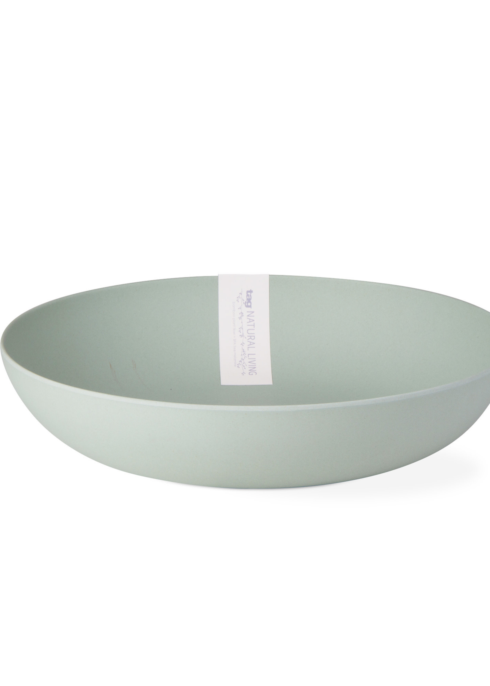 *Lt Aqua Bamboo Salad/ Serving Bowl- Design