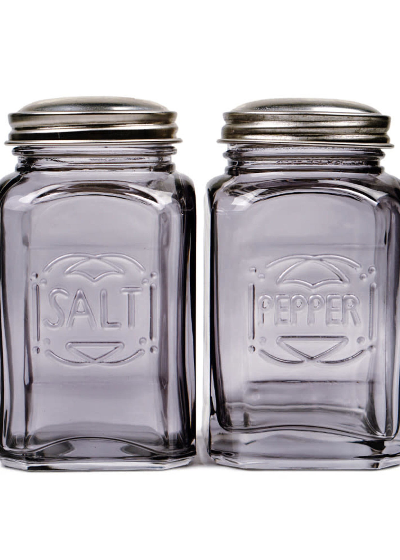 *Grey Retro Salt & Pepper Shakers-RSVP