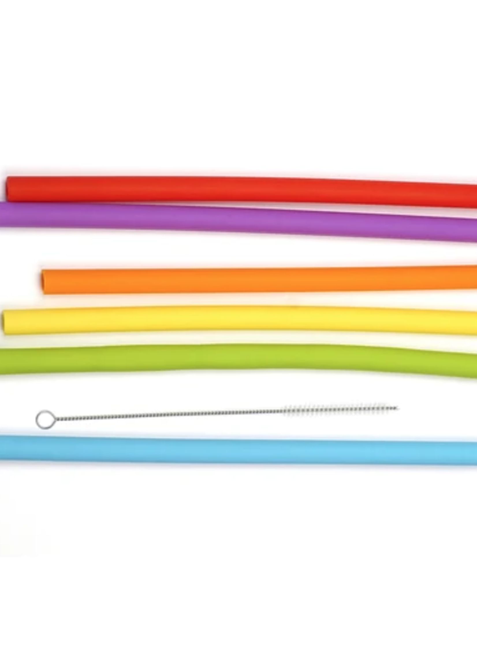 *s/6 10" Silic Smoothie Straws w/Brush-RSVP