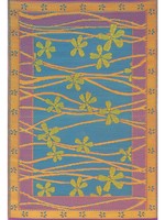 *4x6' Multi Tall Grass Outdoor Rug-Avocado
