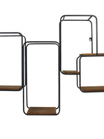 *Metal/Wooden Geometric Shelf-Splash