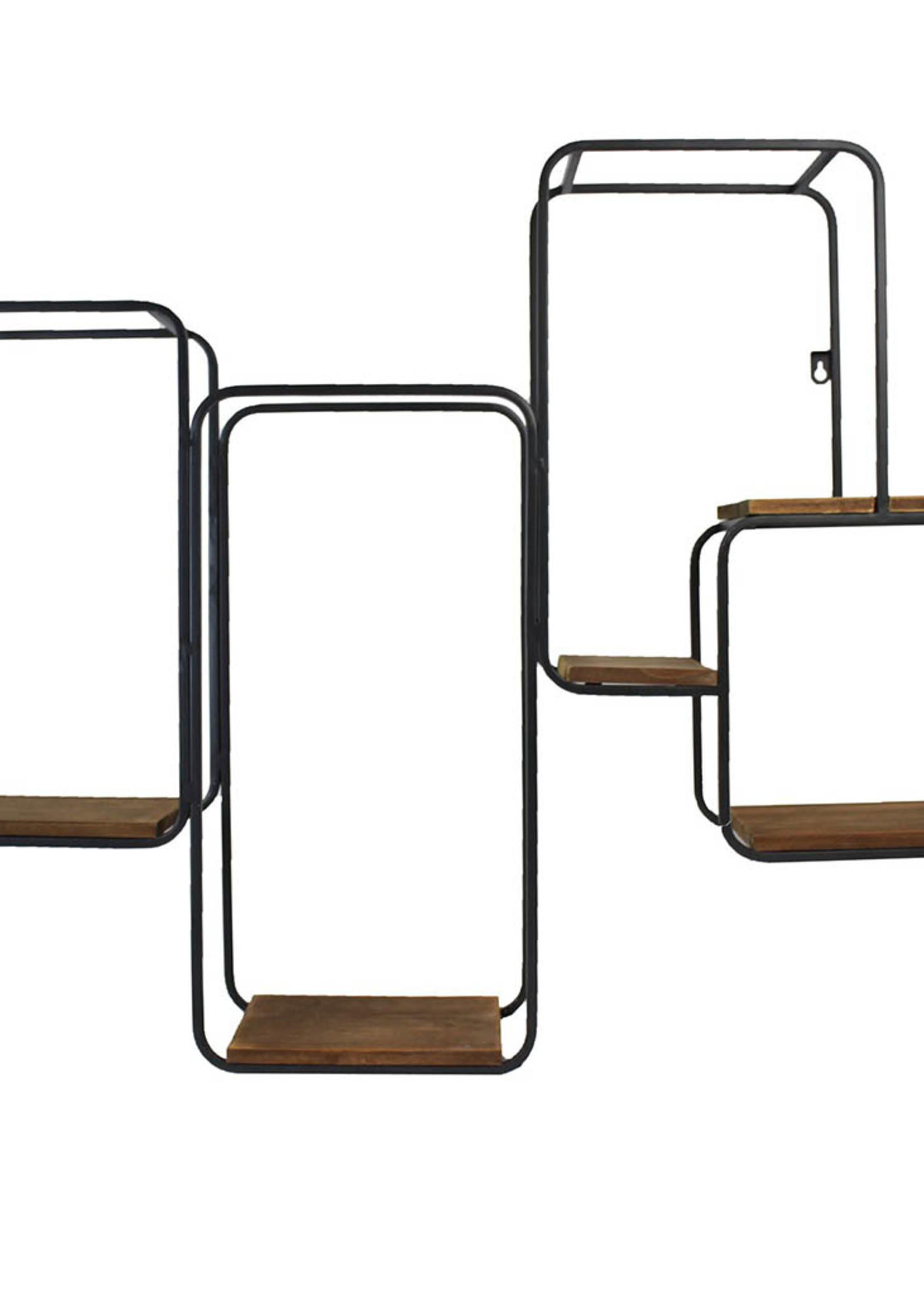 *Metal/Wooden Geometric Shelf-Splash