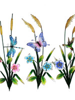 *Metal Wild Flower and Bullrushes with Wildlife-Splash