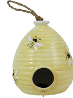 *Ceramic Beehive Bird House-Splash