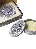 *Vanilla Candle in a Purple/White Tin-Splash