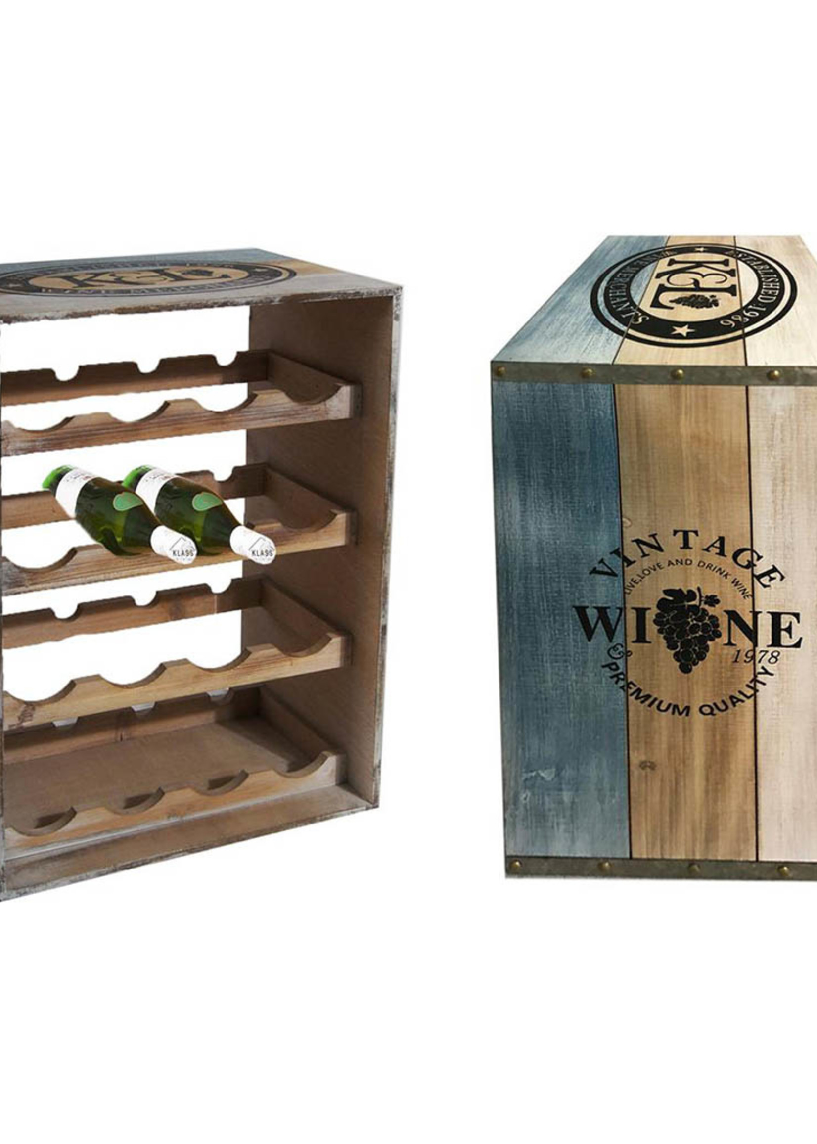 *16bottle Wooden Wine Rack-Splash