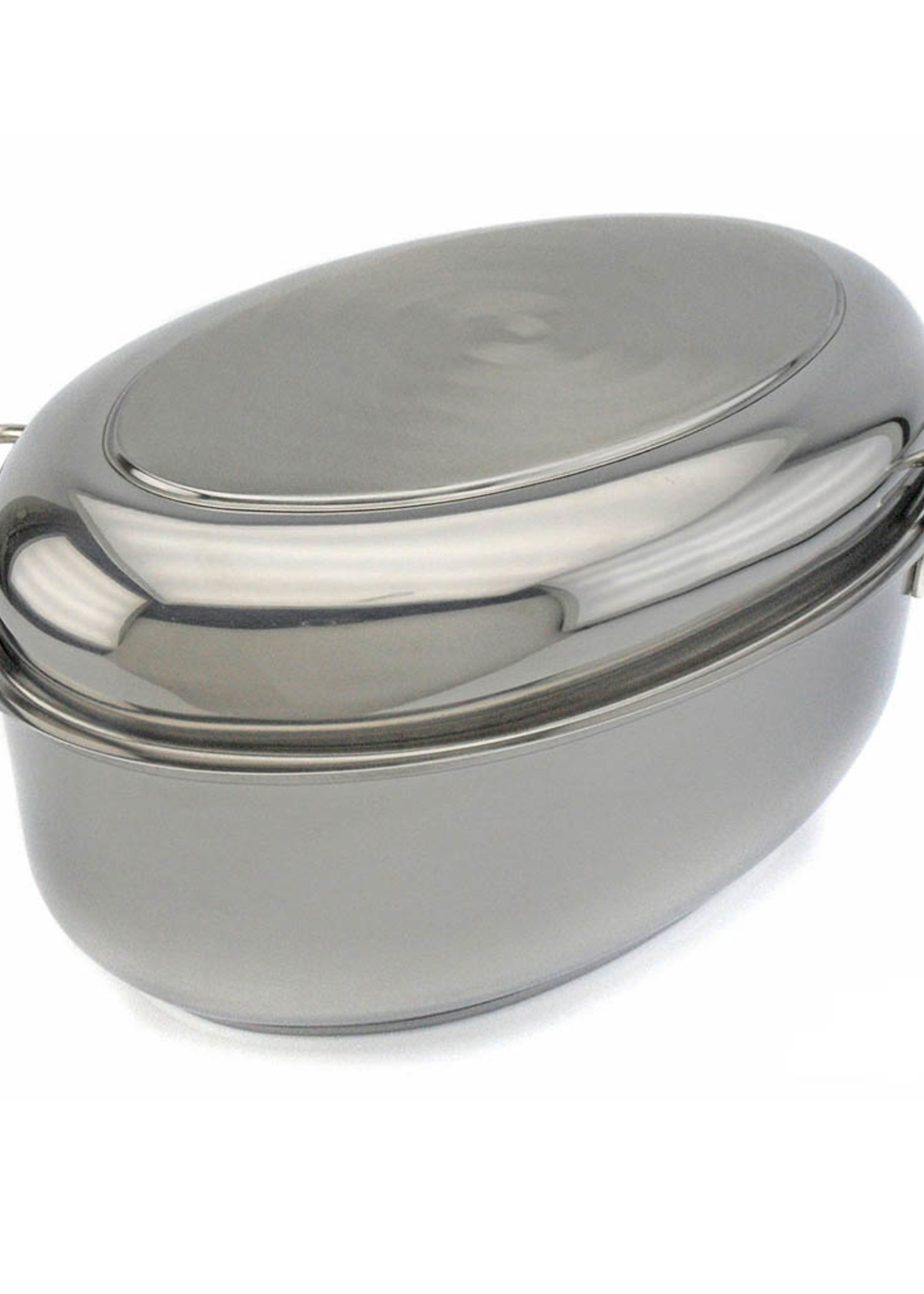 *38cm s/s Covered Oval Roaster-Cuisinox