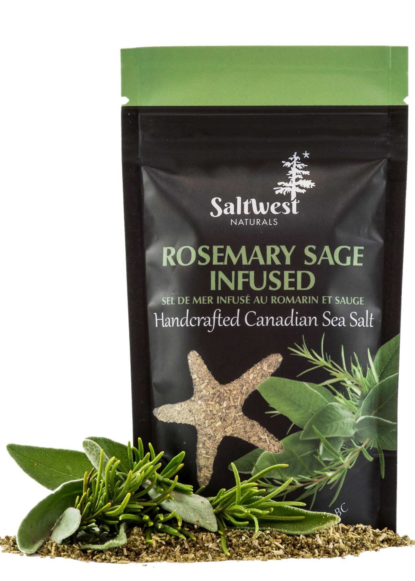 *Rosemary Sage Infused Sea Salt- Saltwest