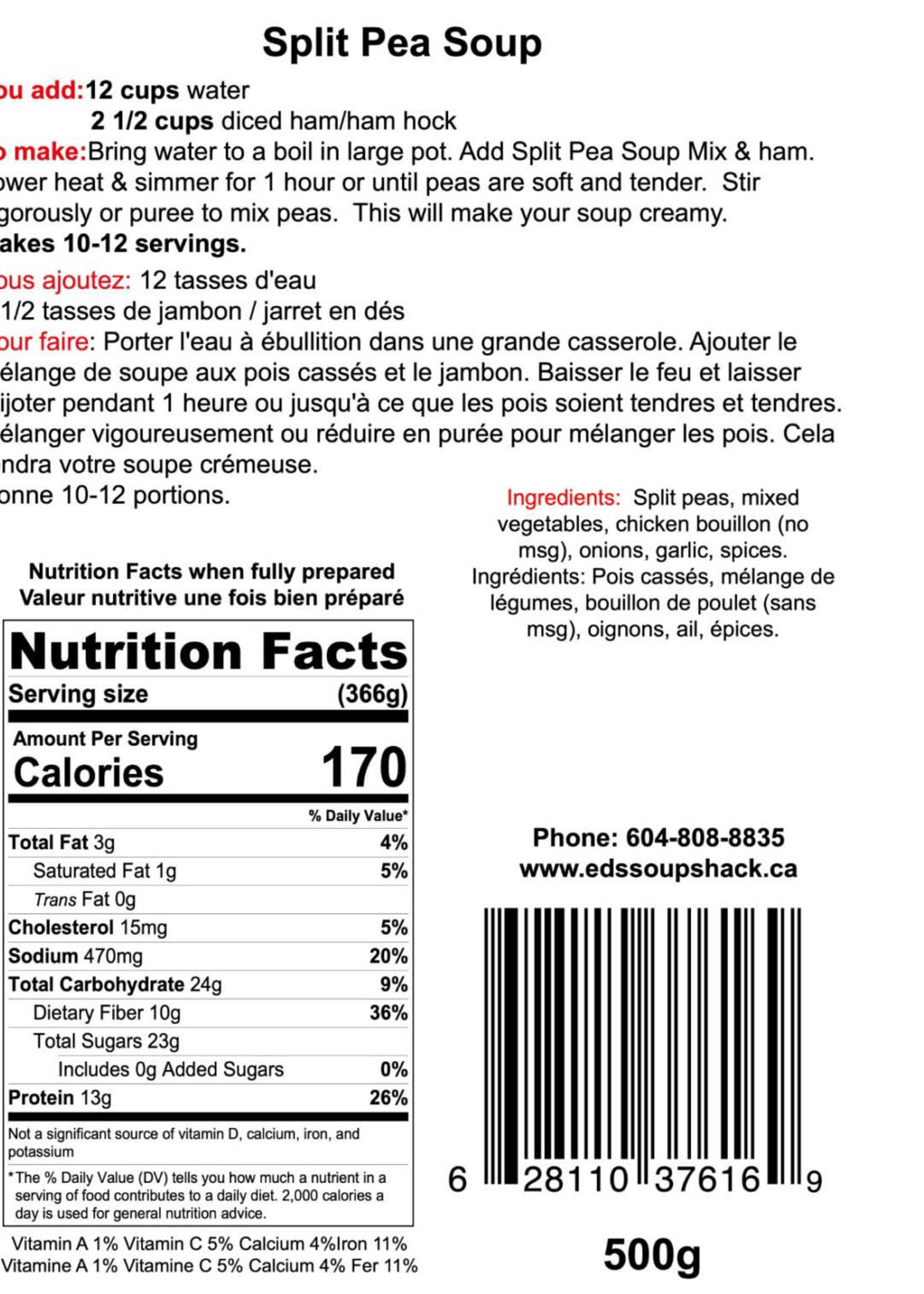 *Split Pea Soup Mix-Ed'S