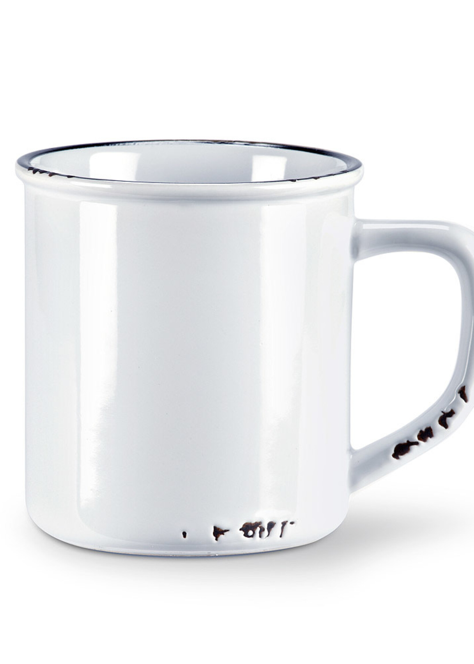 *14oz White Enamel Look Mug-Abbott