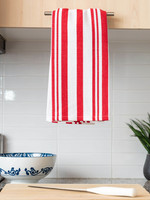 *Red/White Broadway Stripe TeaTowel-Fabstyles