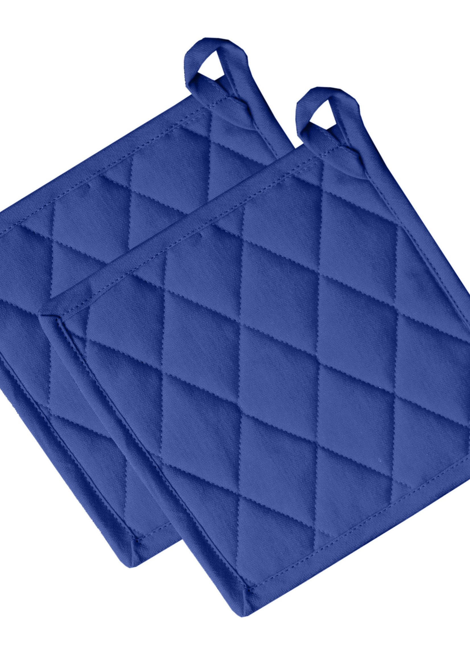 *pr Blue Cotton Pot Holders-Fabstyles