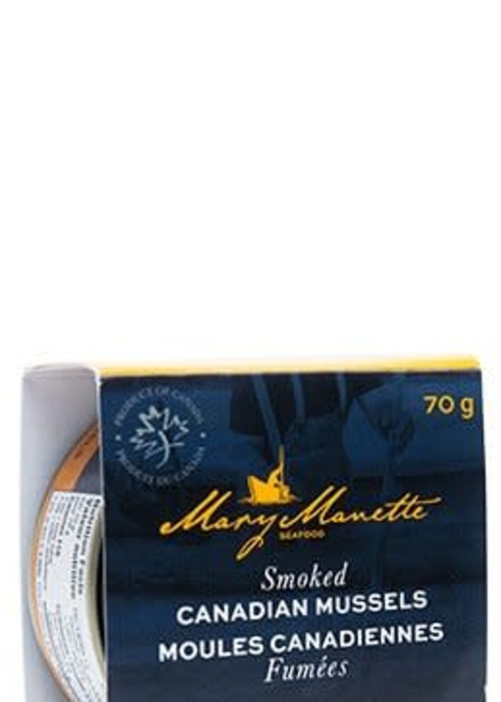 Mary Monette *90g Smoked Canadian Mussels Mary Manette-Favuzzi