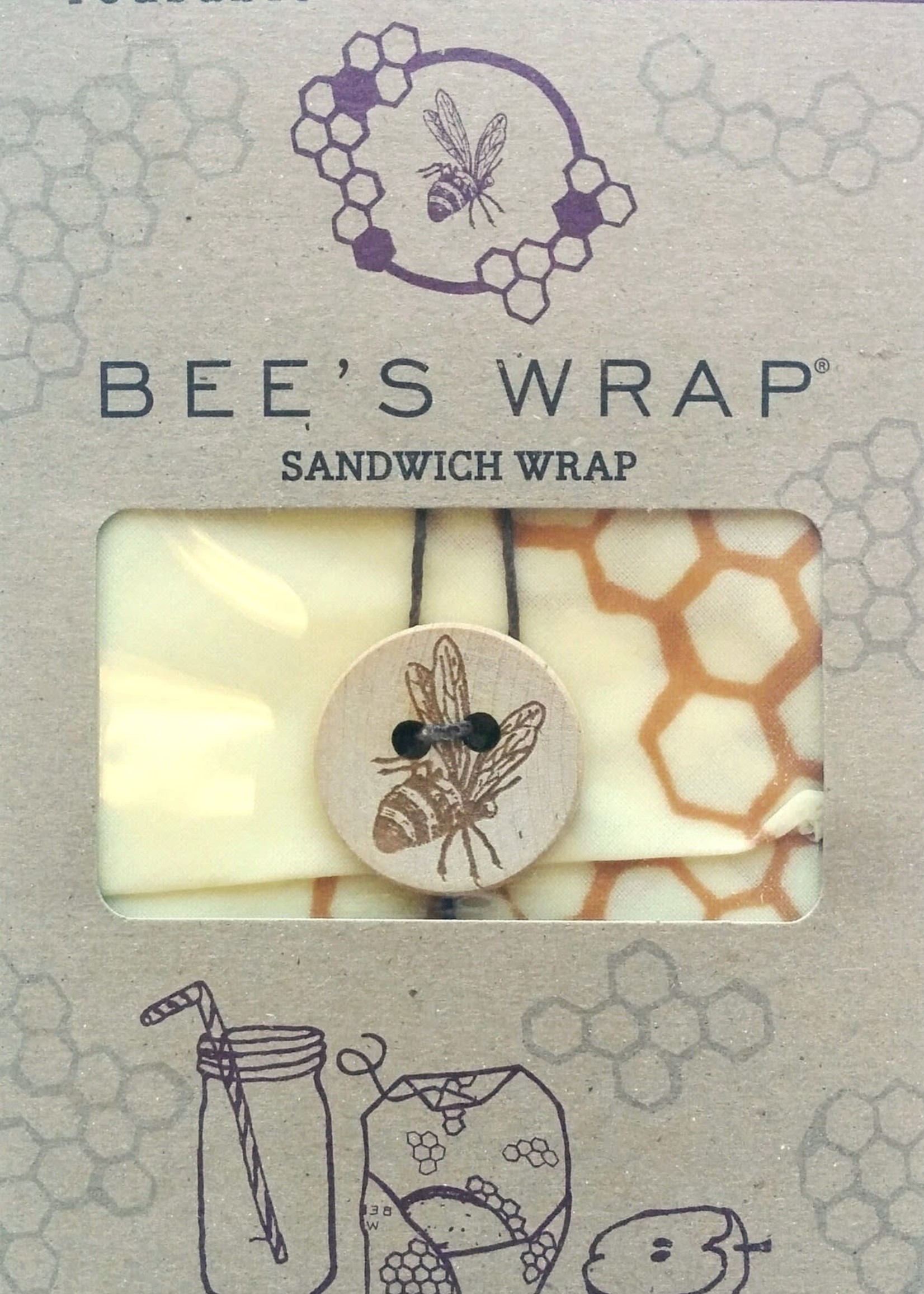 Bee-Hive *Sandwich Wrap Bee's Wrap-Port-Style