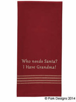 *Red Who Needs Santa Teatowel-Park