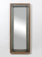 *17x40" Wall Mirror w/Metal Bar-CJ