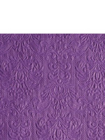 *Purple Embossed Elegance Cocktail Napkin -Elegance