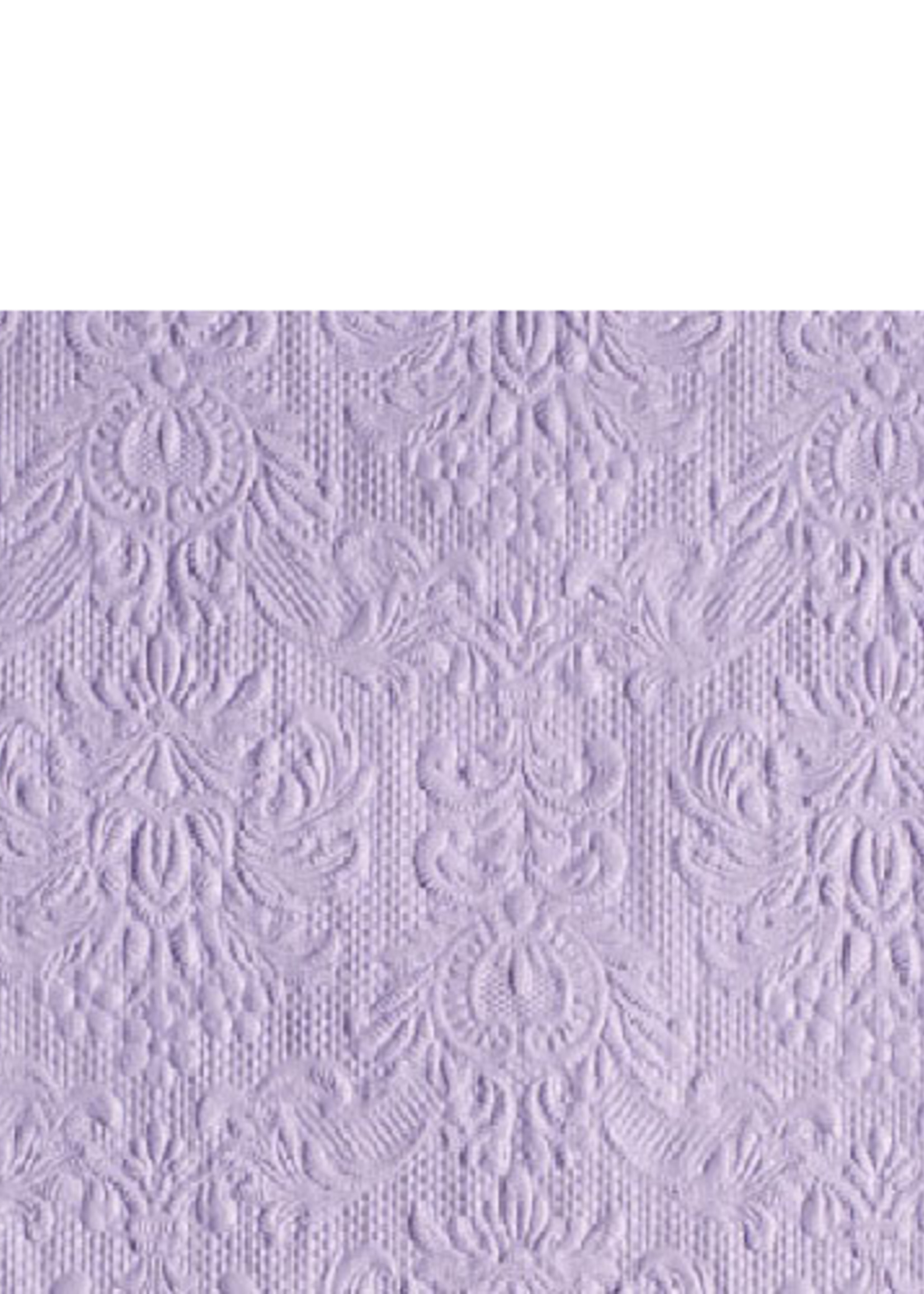 *Light Purple Embossed Elegance Lunch Napkin -Elegance