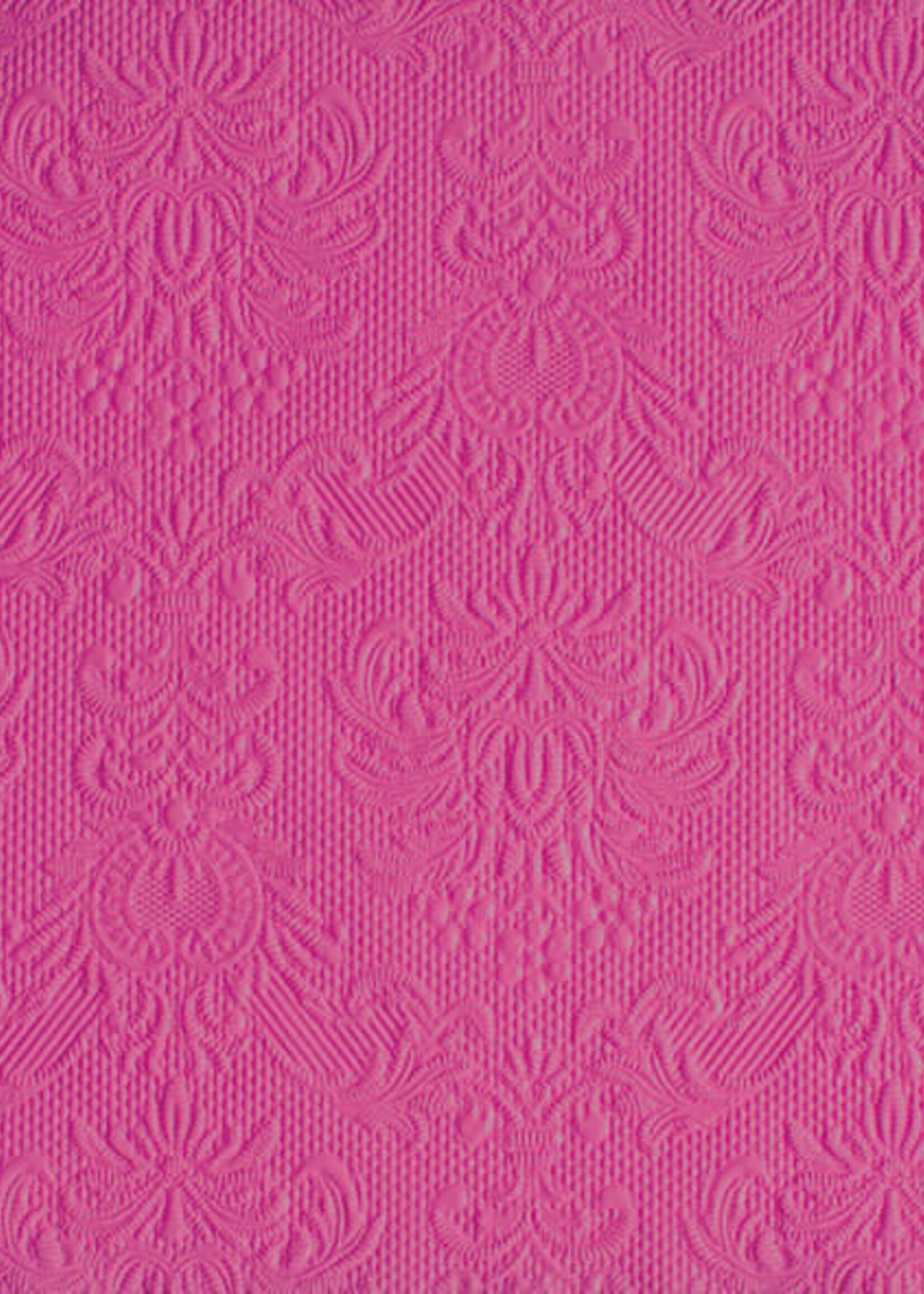 *Magenta Embossed Lunch Napkin -Elegance