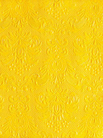 *15pk Yellow Embossed Elegance Lunch Napkin -Elegant