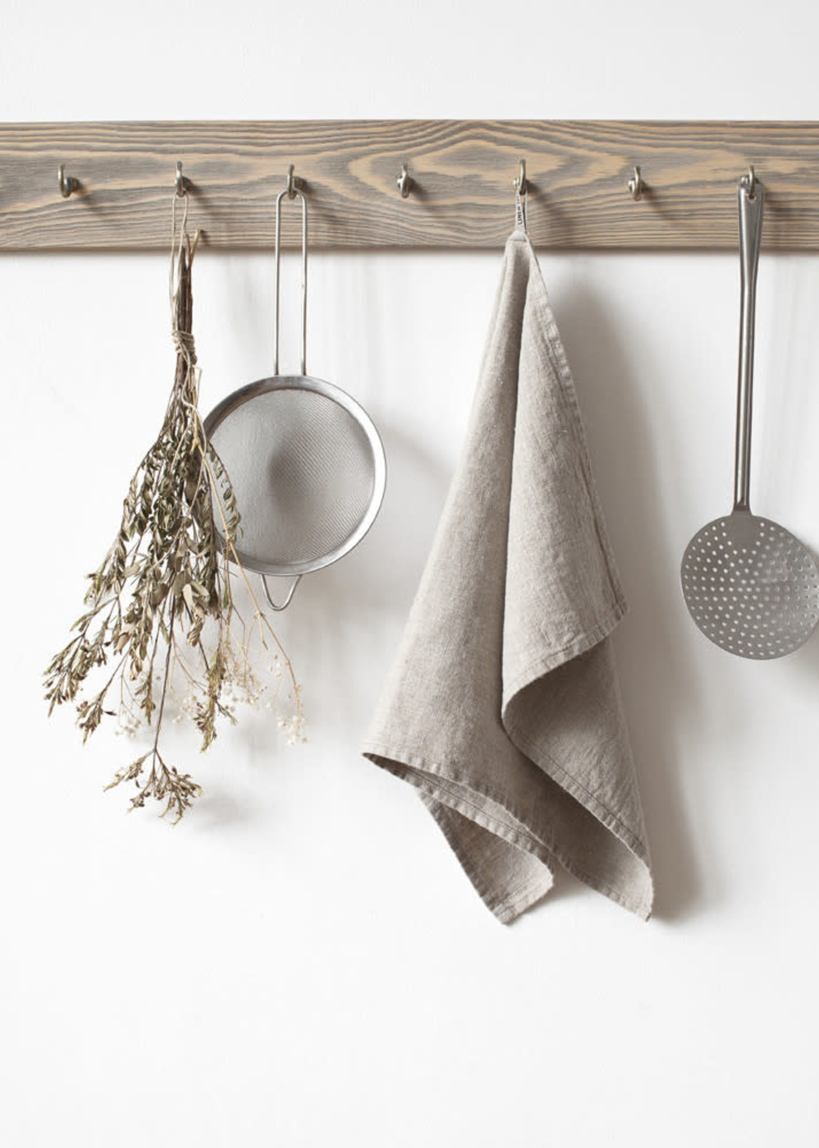 *Natural Linen Tea Towel-Spruced