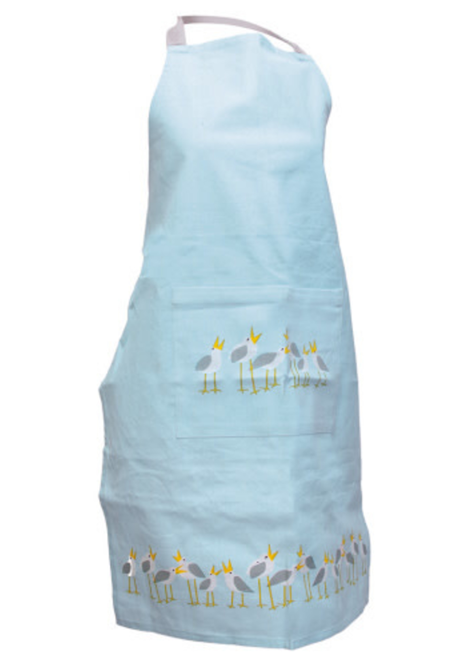 Boston International * Light Blue Seagulls Apron-Spruce