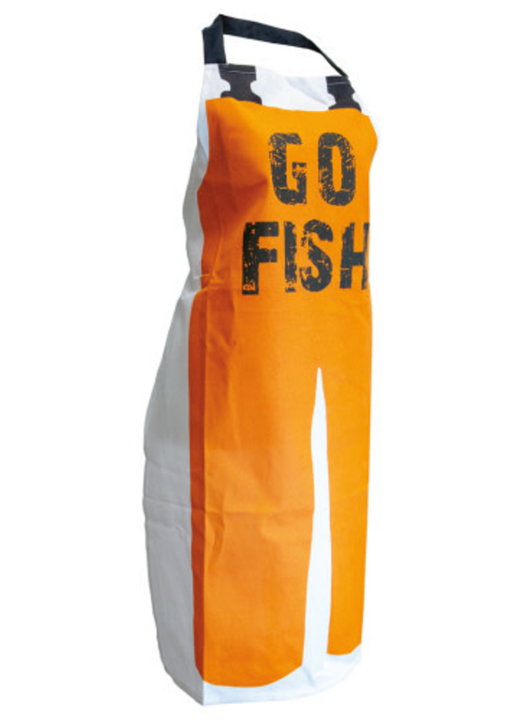 Boston International *Orange Coverall Go Fish Apron-Spruce