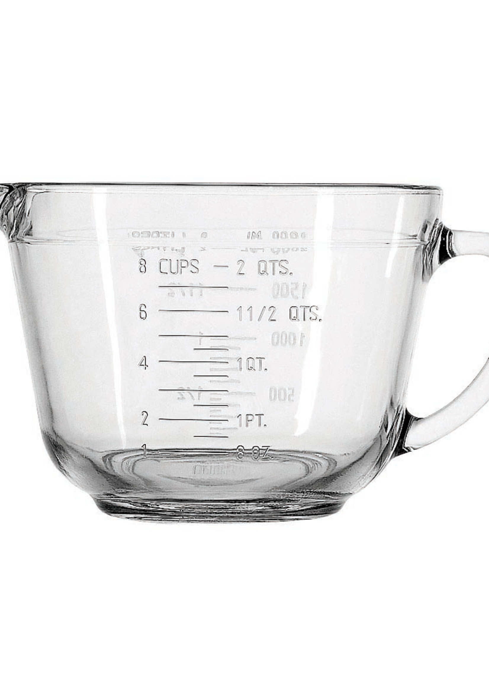 *8c Glass Measure Batter Bowl-Foxrun