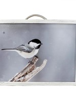 *13x17" Chickadee LED Wall Art-Koppers*