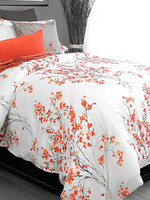 *Kg Orange Blossom Brielle Duvet Cover-RJS