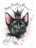 *Princess Birthday Card-Bella Flor