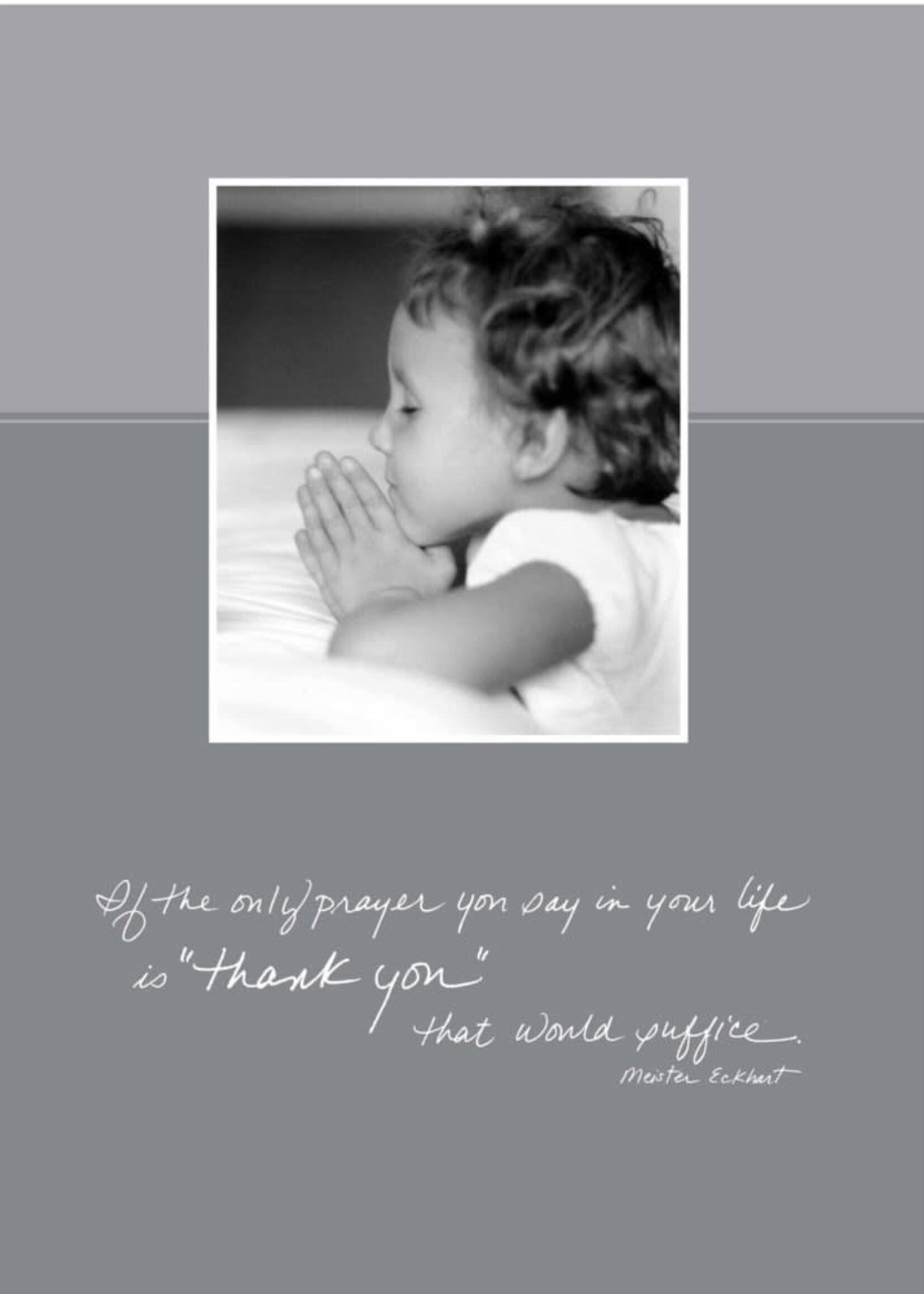 *Little Girl Praying Thank You Card-Bella Flor