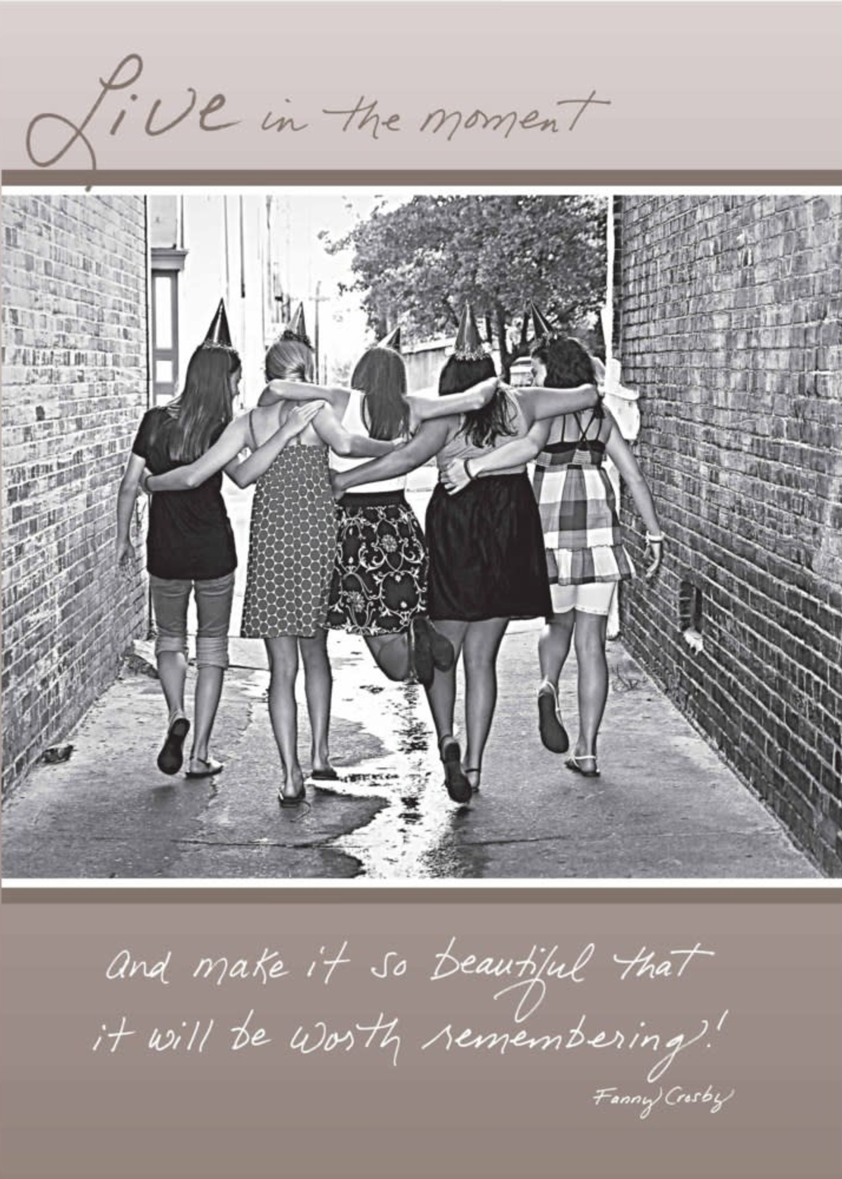 *Girlfriends From Behind Birthday Card-Bella Flor